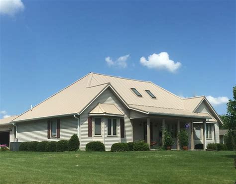 houses with tan metal roofs|sierra tan color chart.